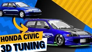 Virtual Car Tuning 3D Tuning✅Honda Civic. Tuneando un Honda Civic