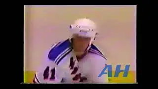 NHL Oct. 2, 1984 Steve Richmond,NYR v Ross Fitzpatrick,PHI New York Rangers Philadelphia Flyers
