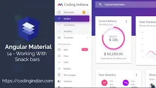 Angular Material | 14 | Working With Snack bars | codingindian.com