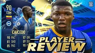 90 TEAM OF THE SEASON MOMENTS CAICEDO PLAYER REVIEW! TOTS SEASON SWAPS OBJ - FIFA 23 Ultimate Team