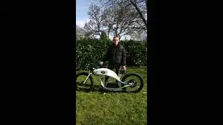 Transformation en vélo électrique d'un beach cruiser Custom façon chopper