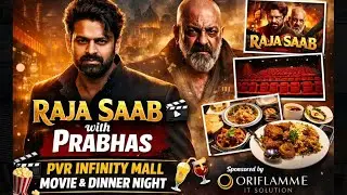 “Raja Saab with Prabhas😍 🎥 | PVR Infinity Mall Movie & 🔥Dinner Night” with Bittublogger