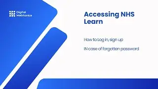 Part 2 - Accessing NHS E-Learning Platform