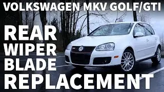 VW Golf Rear Wiper Blade Replacement - Replace Rear Wiper Blade Install on 2007 Golf GTI Passat MKV