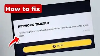 Network Timeout Error ART00004 ARC Raiders Fixed!| Retrieving Data from Backend Services fix problem