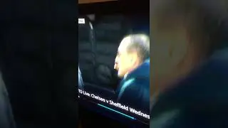 Maurizio Sarri smoking a cigarette on the pitch at Chelsea v Sheffield Wednesday 27/1/2019