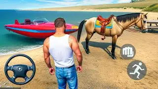 Indian Boat and Horse Driving Simulator - Indian Bikes Driving Game 3D - Android Gameplay