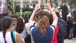 F,M BARCELONA 2017 A LA PLA&Ccedil;A SANT JAUME PUBLIC DE BALLERINS , ORQUESTRA