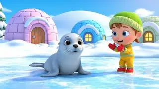 Baby Seal Goes to Ice School 🦭❄️ | Fun 3D Animated Nursery Rhyme for Kids & Toddlers