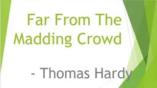 Far From The Madding Crowd by Thomas Hardy In Tamil / Far From The Madding Crowd by Thomas Hardy