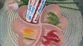 Filling platter with croco and dingo.kinder||Asmr satisfying 😌 sound of jellies and chocolates 🍫 
