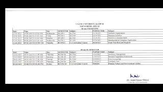 csjmu exam date, B.Com exam scheme, csjmu news