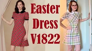 Sewing a Dress for Easter | Vogue V1822 | Sewing Vlog