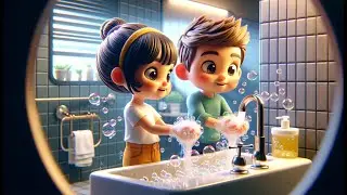 Clean Hands, Happy Hands | Nursery Rhymes & Kids Songs. - healthy habits for kids