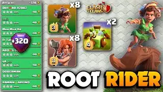 +320 STRONGEST Spam Attack🔴ROOT RIDER Spam With Overgrowth🔴TH16 Attack Strategy🔴Clash Of Clans