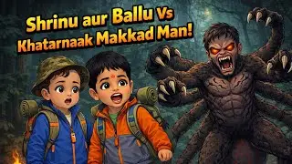 🌲 Shrinu aur Ballu ka Jungle Camping Adventure 🏕️🕷️|hindi kahaniyan|bedtime stories |cartoon moral|