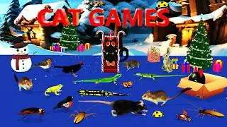 Cat Games | 3D Cat Tv Mice and Lizard |  Video For Cats to Watch | 4k