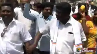 Prachara Medai: PMK functionaries campaign with their symbol - Mangoes