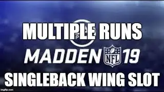 Madden 19 Glitches Cheats and Tips - Multiple Runs - Single Back Wing Slot