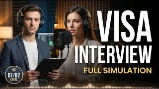 US Visa Interview Simulation: Full English Listening Practice
