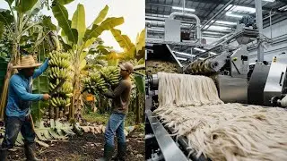 Inside the Largest High-Tech Banana Stem Factory You've Never Seen Before