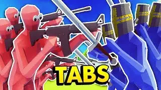 GUNS vs SWORDS IN TABS (Totally Accurate Battle Simulator / TABS Funny Gameplay)