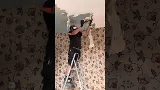 Quick and easy way to remove wood chip wall paper