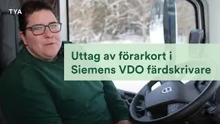 Siemens VDO f&auml;rdskrivare - Uttag av f&ouml;rarkort
