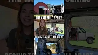 From Empty Van to Home (Part 1) #vanlife #femaletraveler #2007FordE250