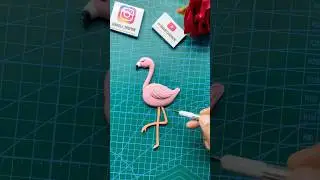 How To Make flamingo | Fondant Topper | Flamingo Cake @fondantcakes9292  #cake