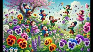 🌸🎶 Dancing Flowers Song for Kids! 🌼 Let's Dance and Sing Together! #FunTime #FlowerDance 🌟