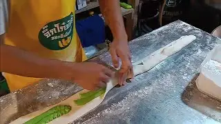 Stuffed Patongo, At Chiang Khan Walking Street, Thailand street food #foodforfun
