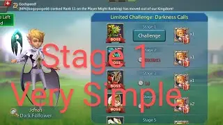Lords Mobile limited challenge Darkness Calls stage 1 | Jonas stage 1 | Dark follower stage 1