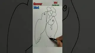 #drawing  How to draw fish flower and bird 🪶মাছ ফুল ও পাখি আঁকা 🪶#shorts #art #drawing