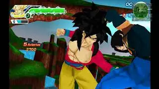 MG mangas: MODS DBGT TTT (Remake): Goku Ssj 4 vs S&uacute;per N&deg;17. Modo Historia.