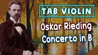 Oskar Rieding - Concerto in B Minor Violín Tutorial / Tab Tutorial / Sheet Music violín