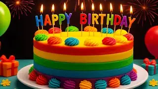 🎁 2025 Birthday Special | HD Cake Animation + Birthday Song Remix