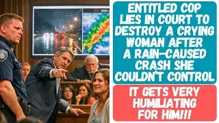 ENTITLED COP LIES IN COURT TO DESTROY A CRYING WOMAN AFTER A RAIN-CAUSED CRASH SHE COULDN&rsquo;T CONTROL