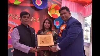 Shamael Ahmad National President Private Schools and Children welfare association with MP Ramkripal