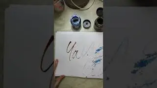 Каллиграфия рейсфедером - Чай #каллиграфия #colapen #calligraphy  #леттеринг #calligraphy