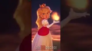 Fire Flower Power Up Princess Peach in Super Mario Bros Movie #shorts