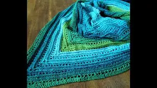 Seaglass Summer Shawl Crochet Free Pattern - Part 1