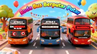 Roda Bus Berputar-putar 🚍| Lagu Anak Seru & Edukatif | Wheels on the Bus Indonesia | Lagu Anak Ceria
