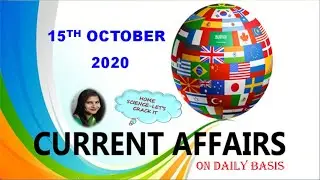Current Affairs on Daily Basis - 15th October