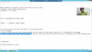 25 - Module Pool Programming - CHAIN and ENDCHAIN