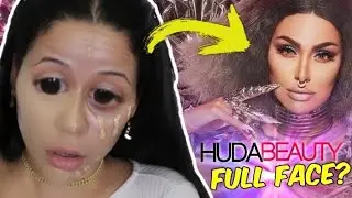 Maquiagem COMPLETA com HUDA BEAUTY 😱