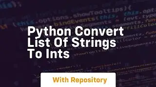 python convert list of strings to ints