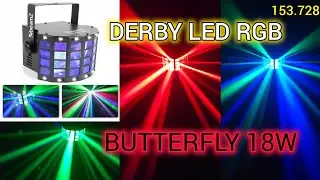 Efekt Derby LED BeamZ Butterfly Efekt DERBY LED RGB STROBO BUTTERFLY P&P/ 18W