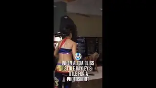 When Alexa Bliss STOLE Bayley's NXT Title For A Photoshoot!