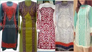 Applic dress designs/ new&trend ideas applic dress collection for girls/ applique new dress designs